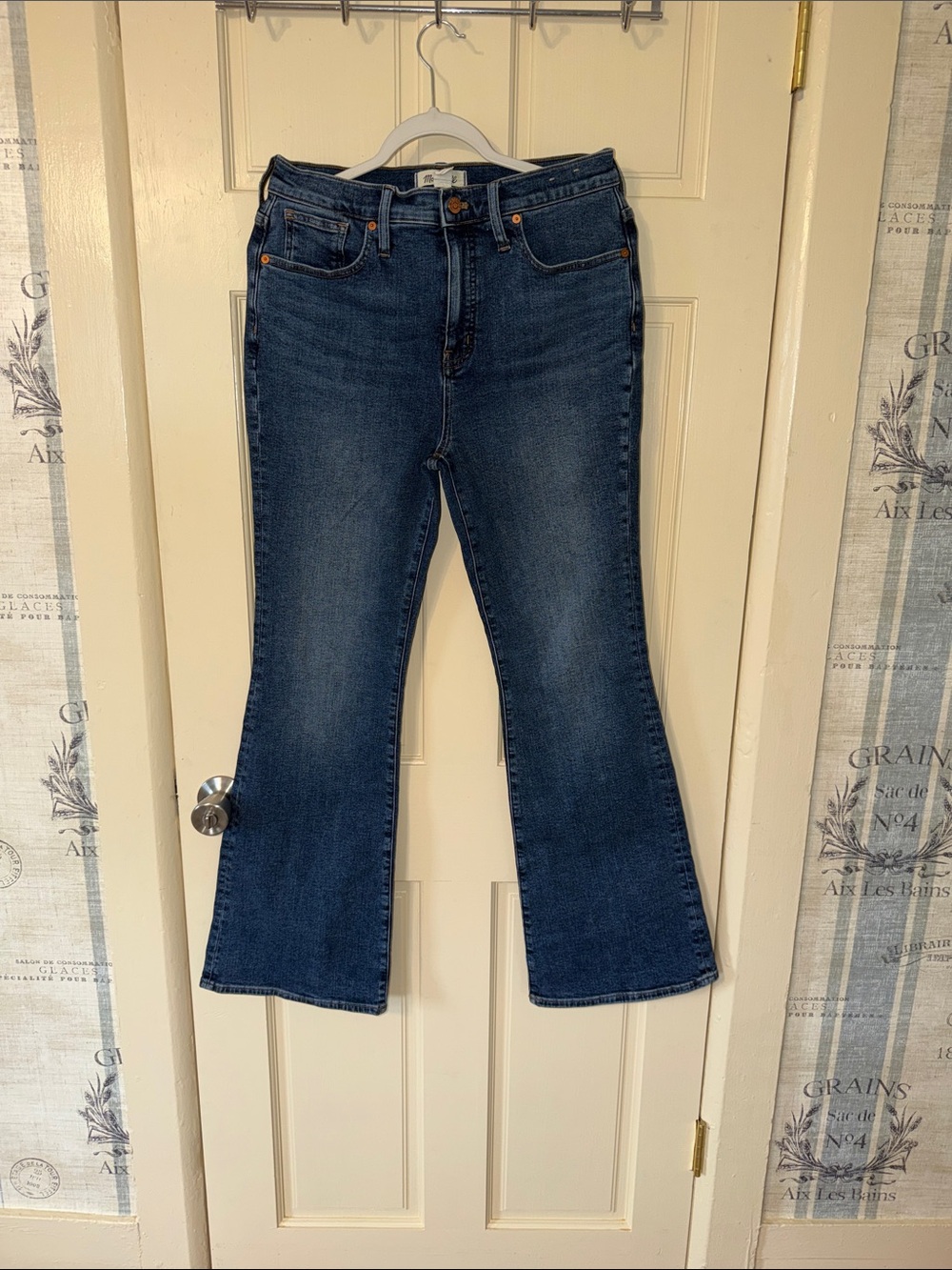 Madewell Dark Blue Flare Jeans